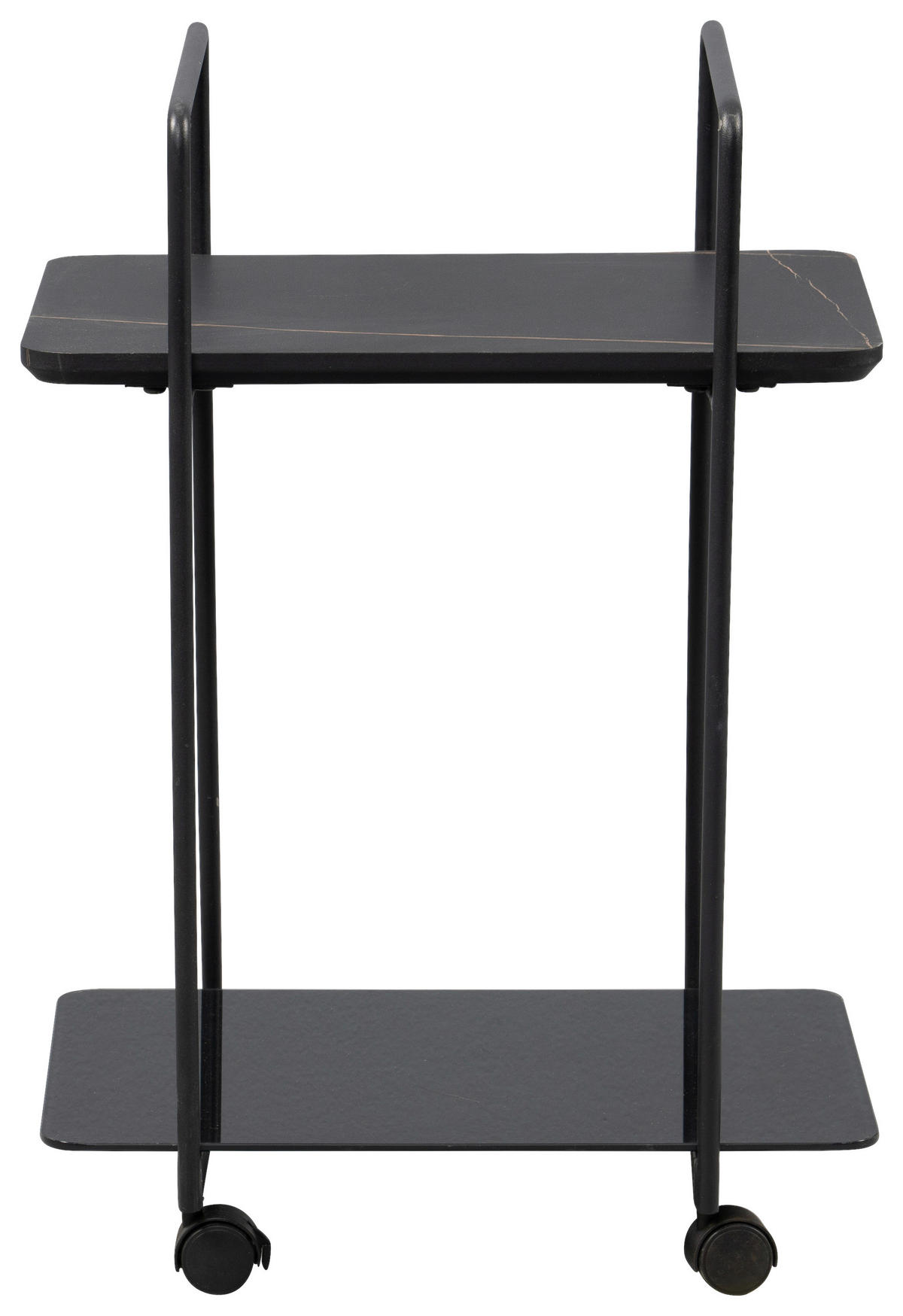 SERVIERWAGEN in Schwarz  - Schwarz, Basics, Glas/Holzwerkstoff (45/35/65cm)