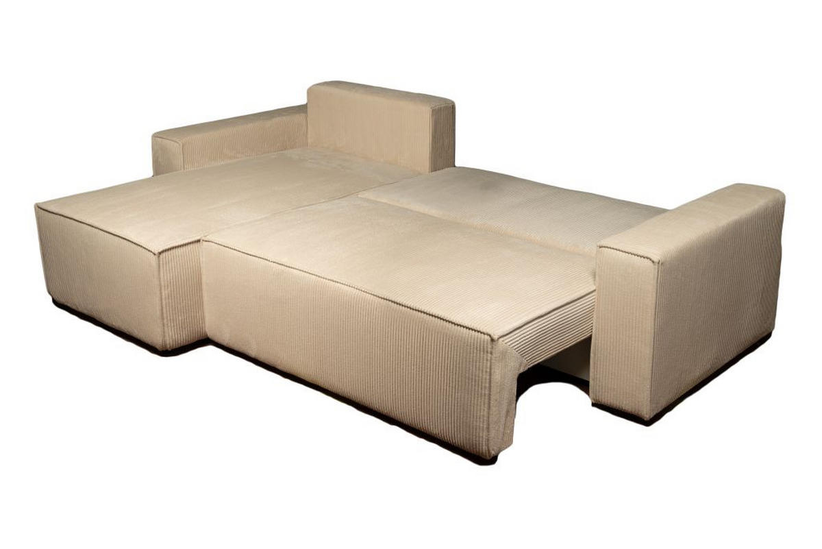 SJEDEĆA GARNITURA tekstil  bež   - bež, Moderno, tekstil (255/160cm) - Hom`in