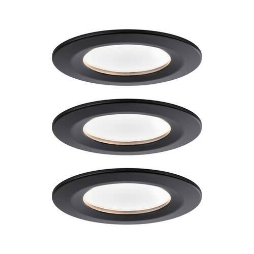 LED-DECKENLEUCHTE 7,8 cm  - Schwarz, Basics, Metall (7,8cm) - Paulmann