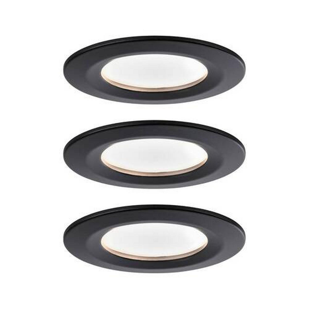 LED-DECKENLEUCHTE 7,8 cm  - Schwarz, Basics, Metall (7,8cm) - Paulmann
