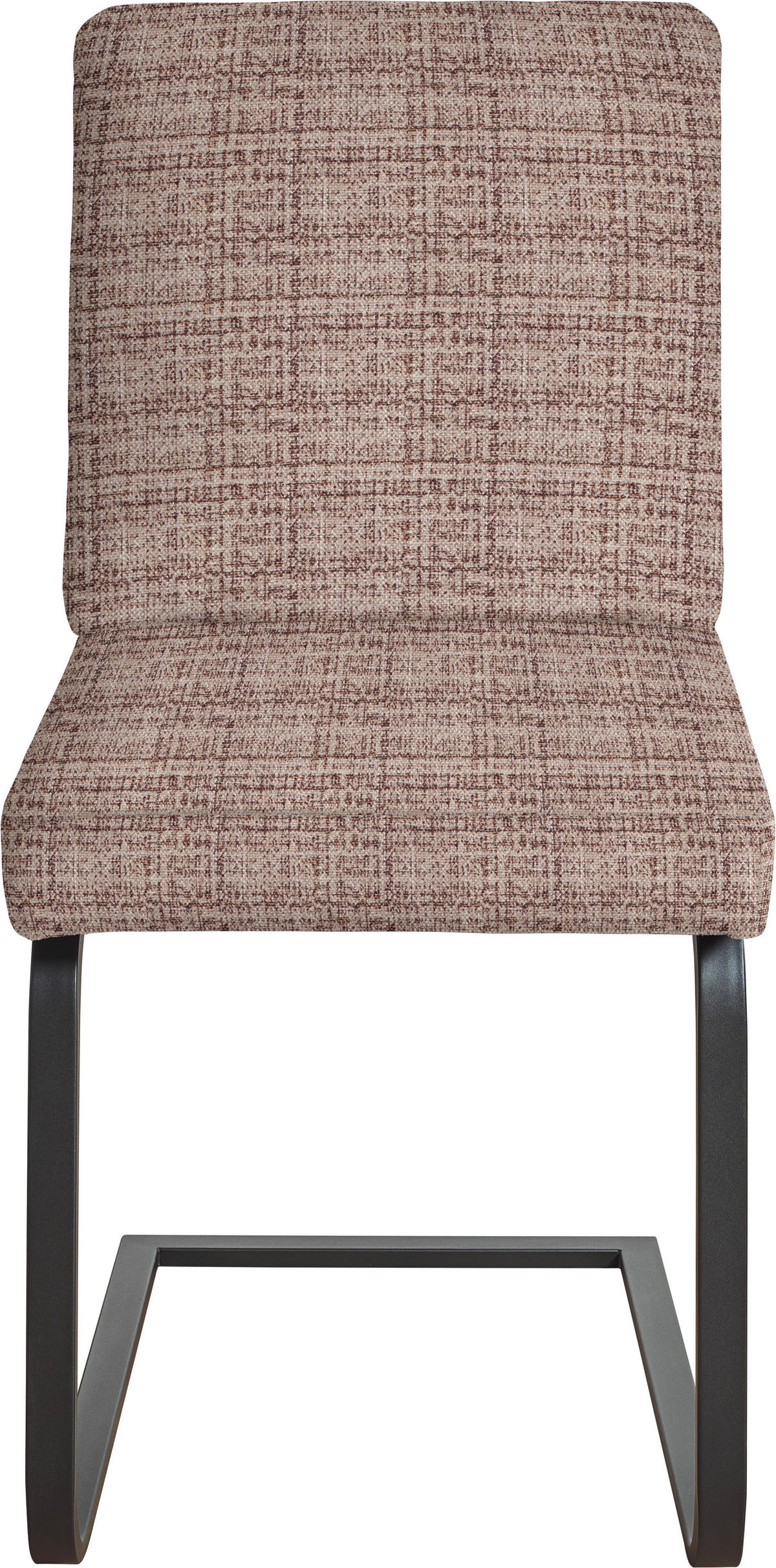 SCHWINGSTUHL  in Stahl Flachgewebe  - Schwarz/Braun, Design, Textil/Metall (60/92/60cm) - Dieter Knoll