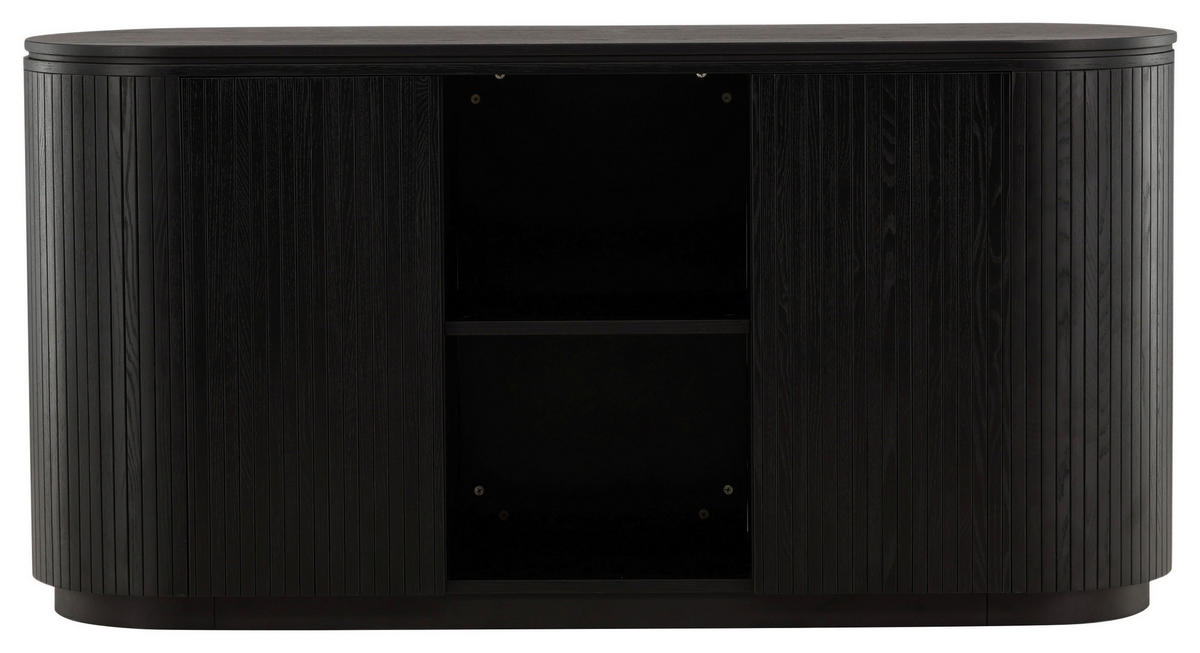 SIDEBOARD 160/80/48 cm  - svart, Design, trä (160/80/48cm) - Livetastic
