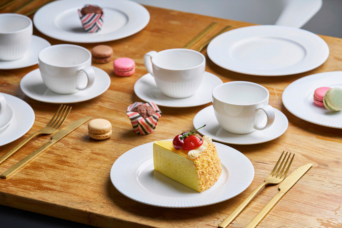 KAFFEESERVICE Prag 18-teilig  - Weiß, Basics, Keramik - Van Well
