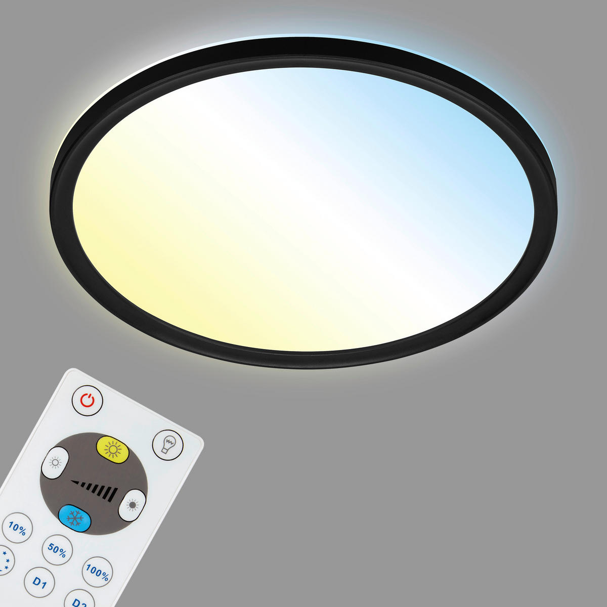 LED-PANEEL  - Schwarz, Design, Kunststoff (29.3/2.8cm)