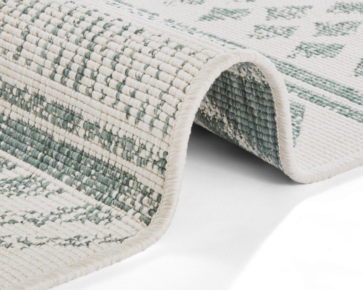 OUTDOORTEPPICH 80/150 cm Twin Supreme Creme, Grün  - Creme/Grün, Design, Kunststoff (80/150cm)