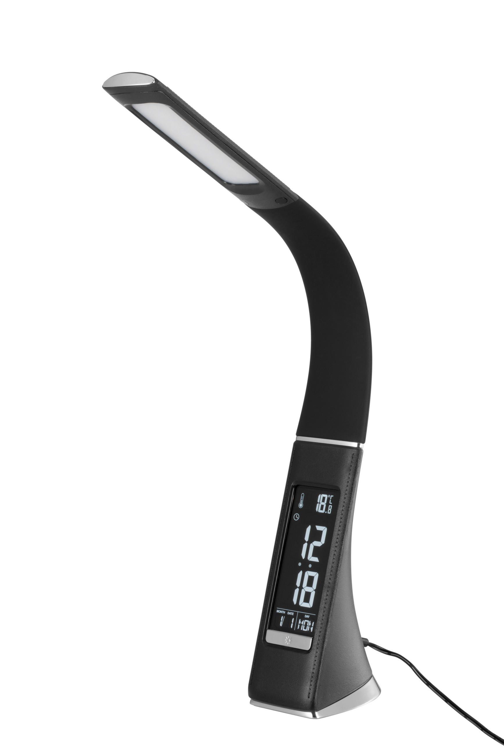 LED LAMPA NA PSACÍ STŮL, dotykový stmívač, 9/30 cm  - černá, Basics, kov/plast (9/30cm) - Novel