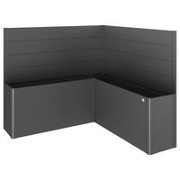 SICHTSCHUTZ ohne Hochbeet - Dunkelgrau, Basics, Metall (201/91/201cm) - Biohort