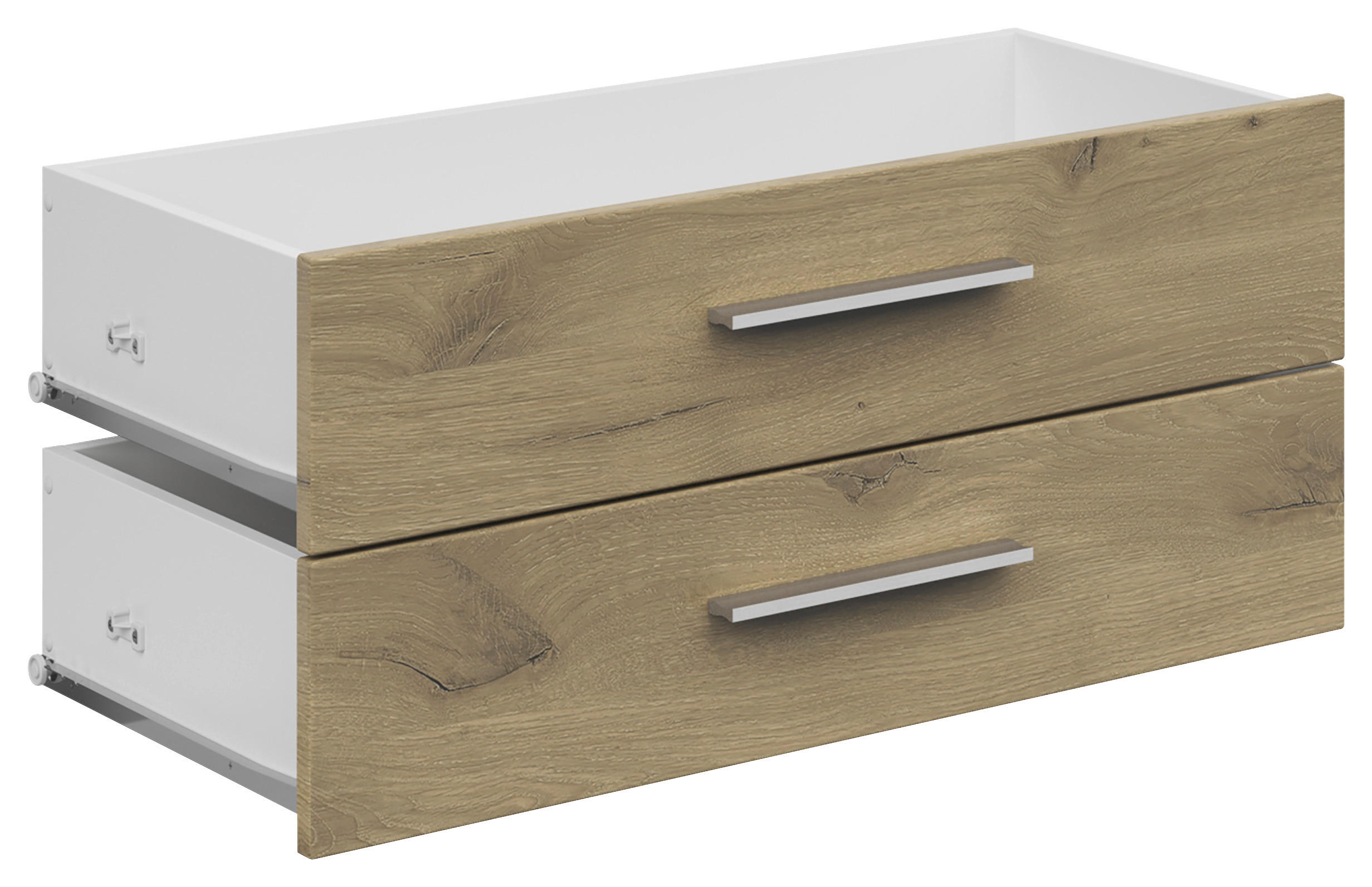 SCHUBLADENSET 75,5/34,5/36,6 cm   - Eichefarben, Konventionell, Holzwerkstoff (75,5/34,5/36,6cm) - Voleo