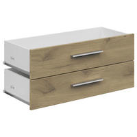 SCHUBLADENSET - Eichefarben, KONVENTIONELL, Holzwerkstoff (75,5/34,5/36,6cm) - Voleo