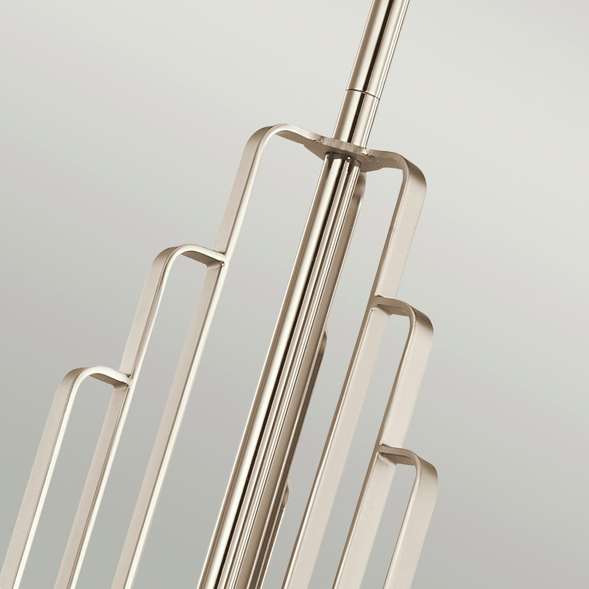 KRONLEUCHTER Elstead Kimrose 68.6/63.1 cm   - Nickelfarben, KONVENTIONELL, Glas/Metall (68.6/63.1cm) - Elstead Lighting