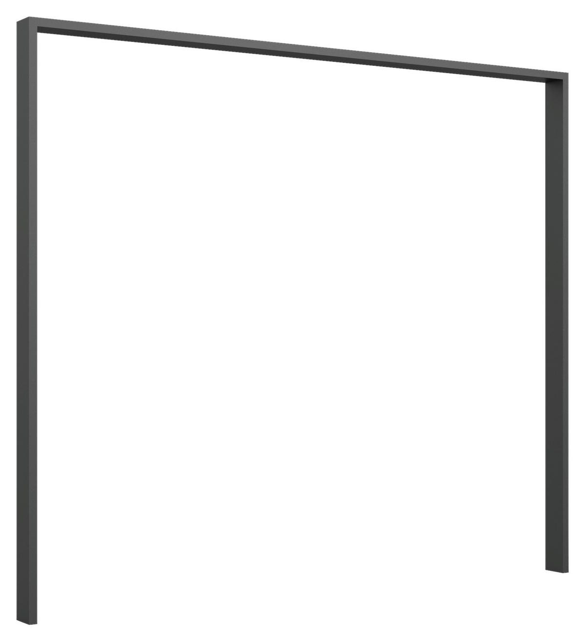 PASSEPARTOUTRAHMEN 228/213/12 cm Graphitfarben  - Graphitfarben, Design, Holzwerkstoff (228/213/12cm) - Carryhome