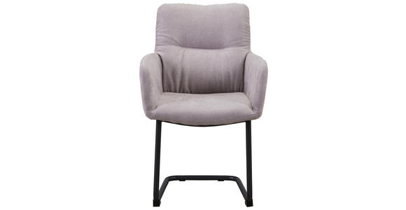 SCHWINGSTUHL Webstoff Anthrazit, Hellgrau - Anthrazit/Hellgrau, Trend, Textil/Metall (58/88/63cm) - Hom`in