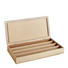 Kaffeebox Holz - Türkis/Naturfarben, Design, Holz (35/18/5cm)