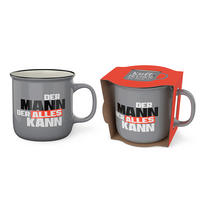 BECHER    - Grau, Basics, Keramik (12,5/9,4/9,2cm)