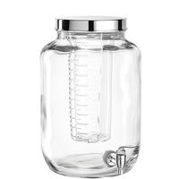 GETRÄNKESPENDER  Succo  - Edelstahlfarben/Transparent, Basics, Glas/Kunststoff (20,70/31,00cm) - Leonardo