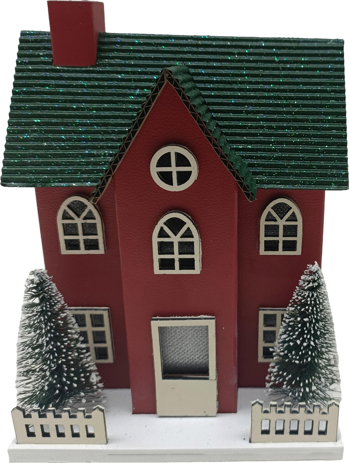 DEKOHAUS - Rot/Grün, LIFESTYLE, Karton/Wellpappe (11,5/15/9cm) - X-Mas