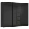SCHWEBETÜRENSCHRANK  in Schwarz  - Schwarz, KONVENTIONELL, Glas/Holzwerkstoff (242/223/68cm) - Novel