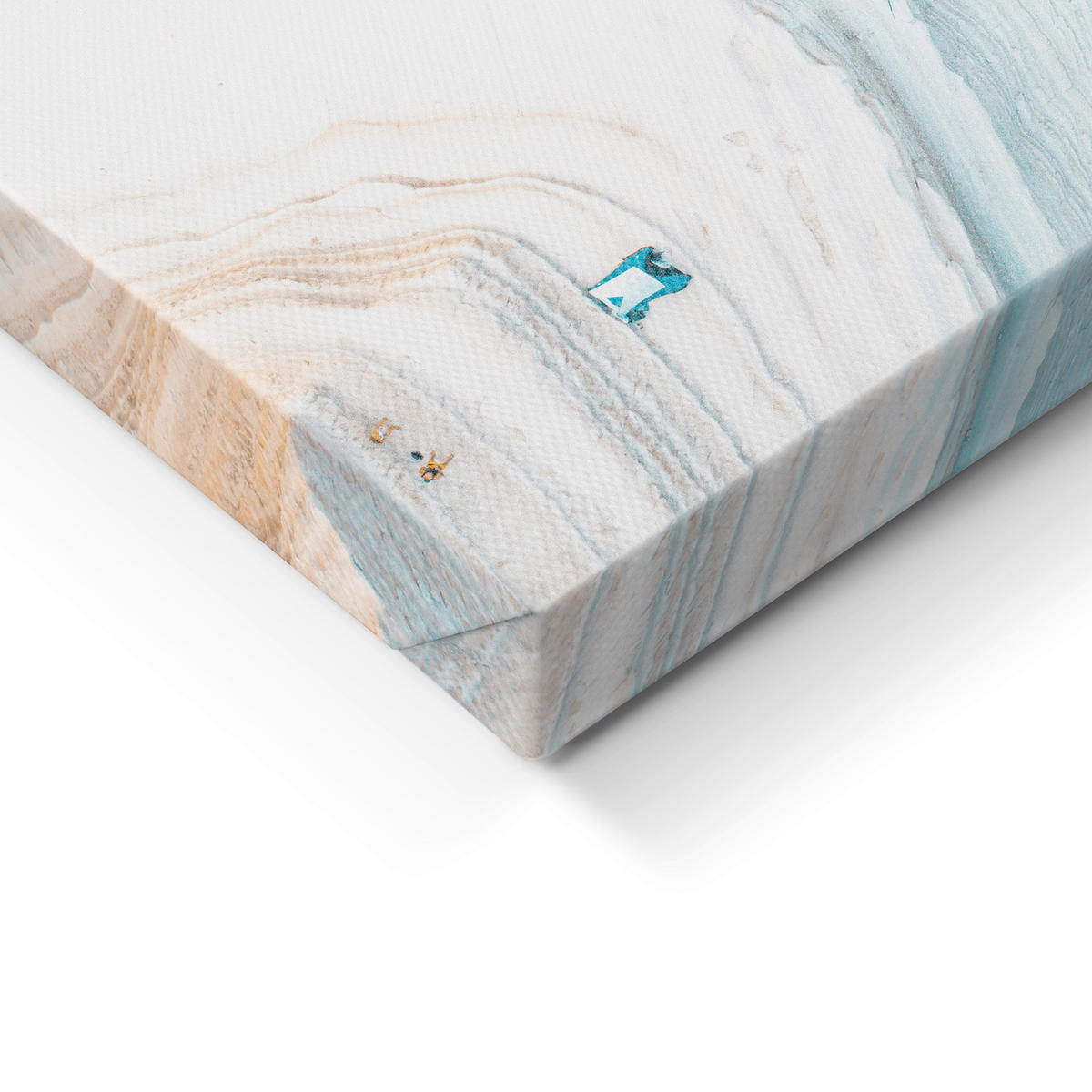 LEINWANDBILD Landschaft & Natur, Abstraktes 60/80 cm  - Blau/Weiß, Basics, Holz/Textil (60/80cm)