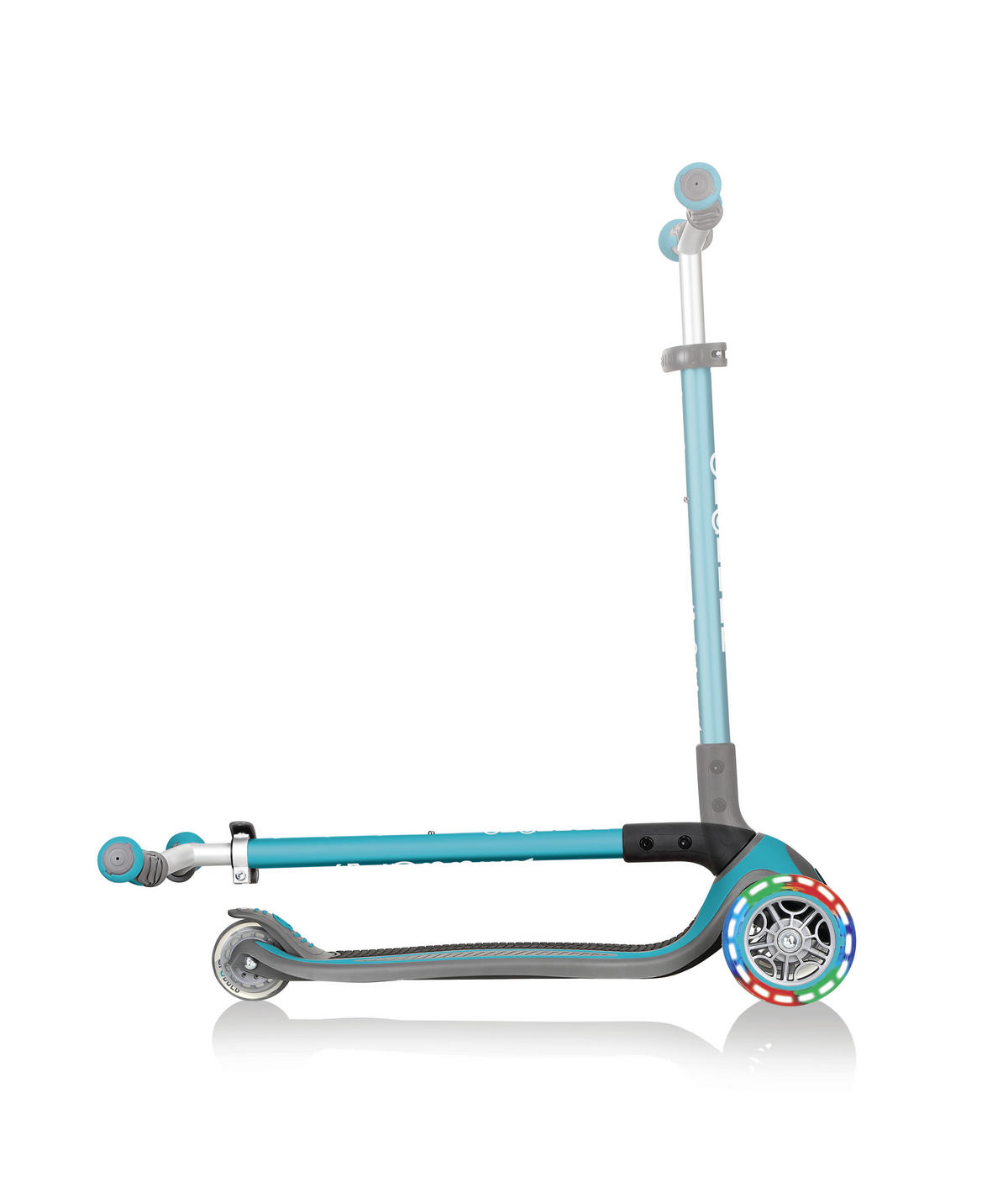 SCOOTER 662 Globber Master Lights  - Türkis/Schwarz, Basics, Kunststoff (61/94/37cm) - GLOBBER