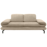 2-SITZER-SOFA Webstoff Beige  - Beige/Schwarz, Design, Textil/Metall (204 (264)/83 (110)/98cm) - LOOKS by W.Joop