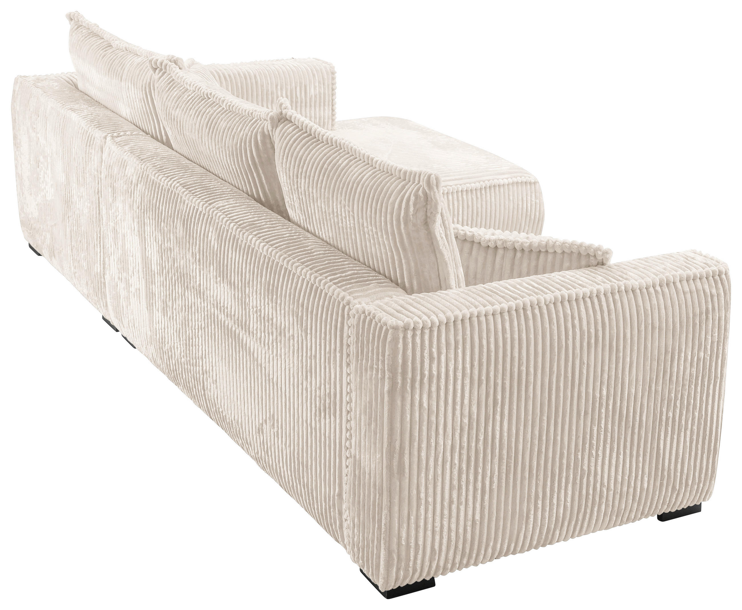 Thumbnail - Carryhome Ecksofa, Creme, Textil, Buche, Hartholz, 3-Sitzer, Füllung: Polyurethan (Pur), Silikon,Polyurethan (Pur), Sili...