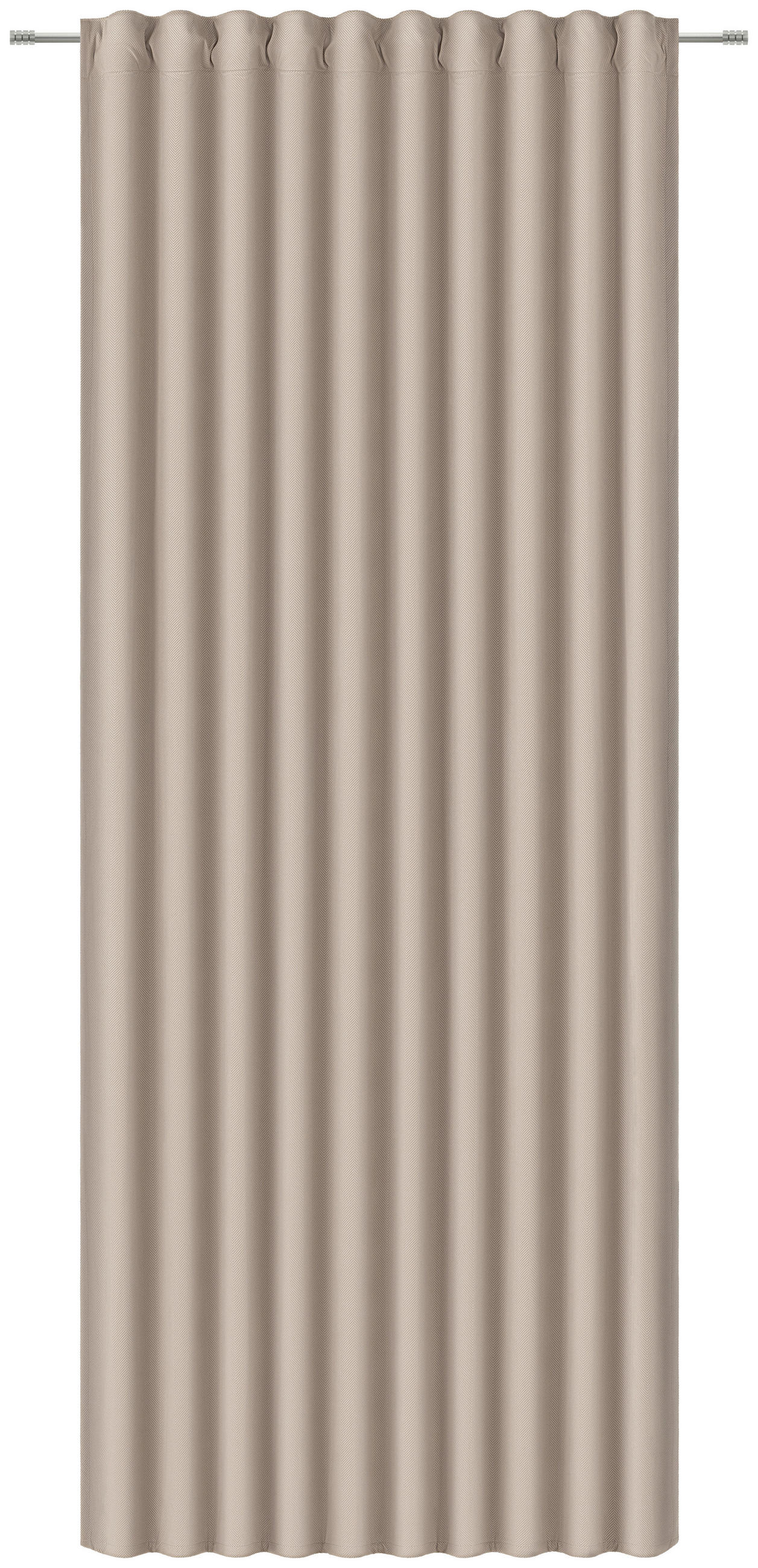 FERTIGVORHANG  halbtransparent  140/245 cm   - Taupe, KONVENTIONELL, Textil (140/245cm) - Esposa