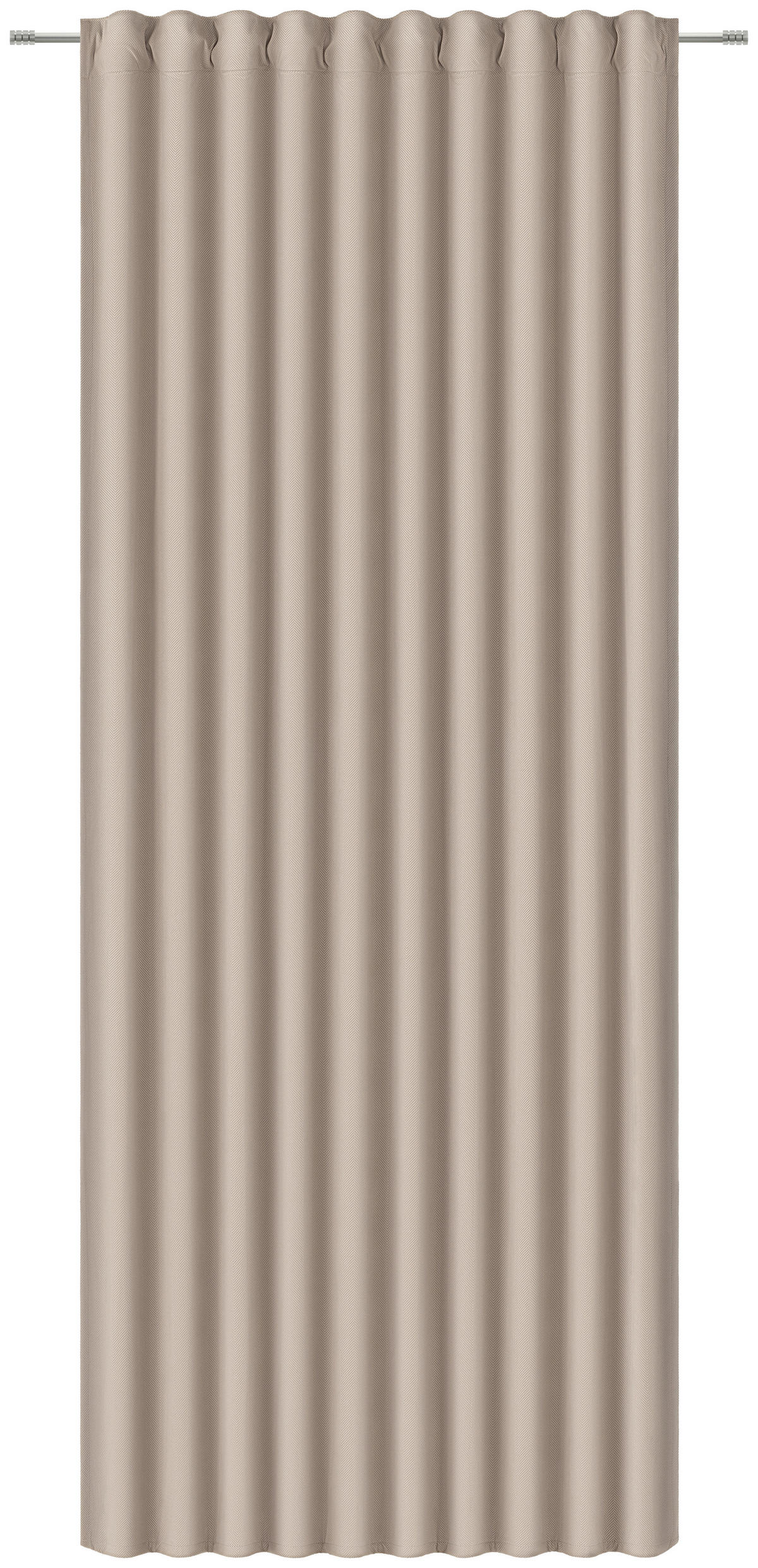 FERTIGVORHANG  halbtransparent  140/245 cm   - Taupe, KONVENTIONELL, Textil (140/245cm) - Esposa