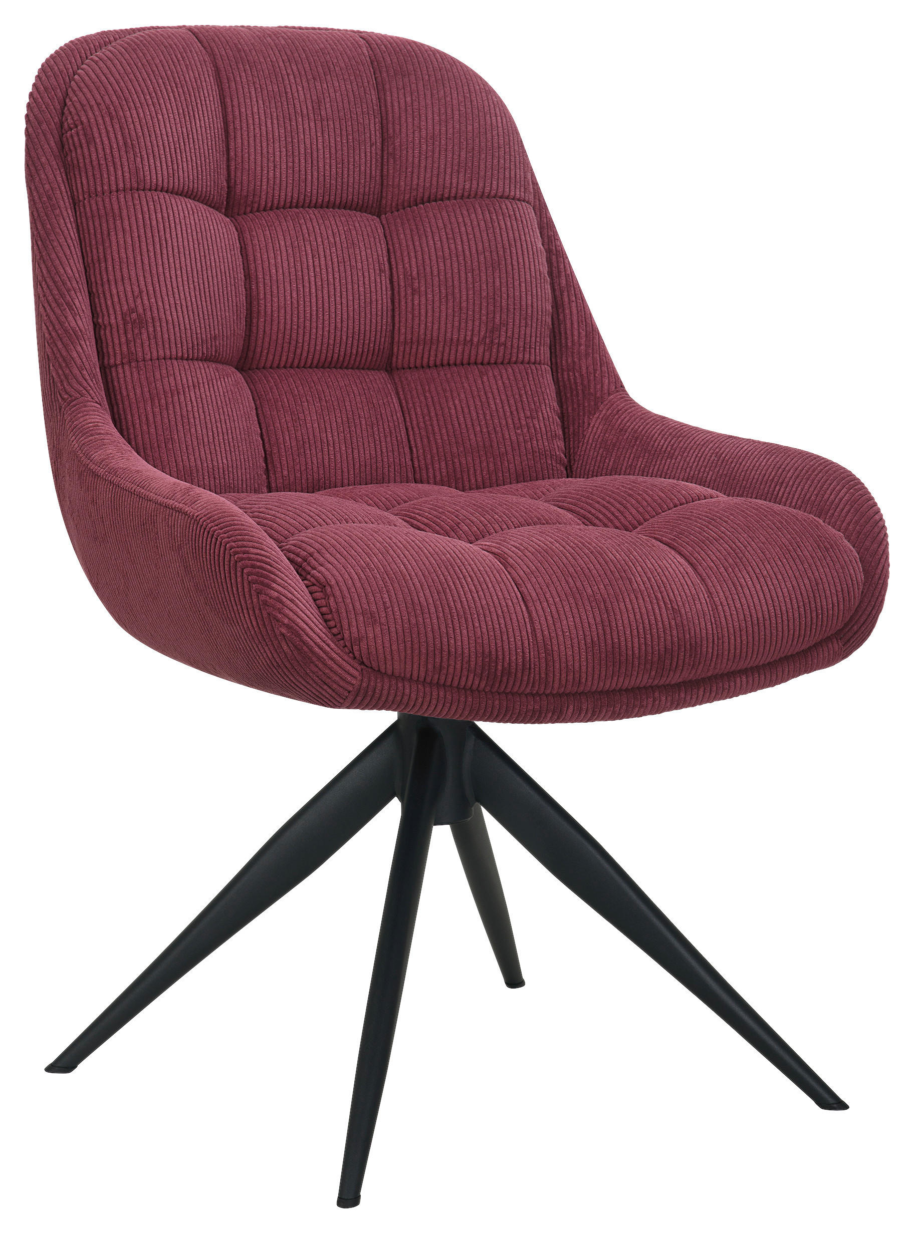 STUHL - Rot/Schwarz, Design, Textil/Metall (58/85/70cm) - Johann Jakob