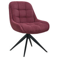 STUHL - Rot/Schwarz, Design, Textil/Metall (58/85/70cm) - Johann Jakob