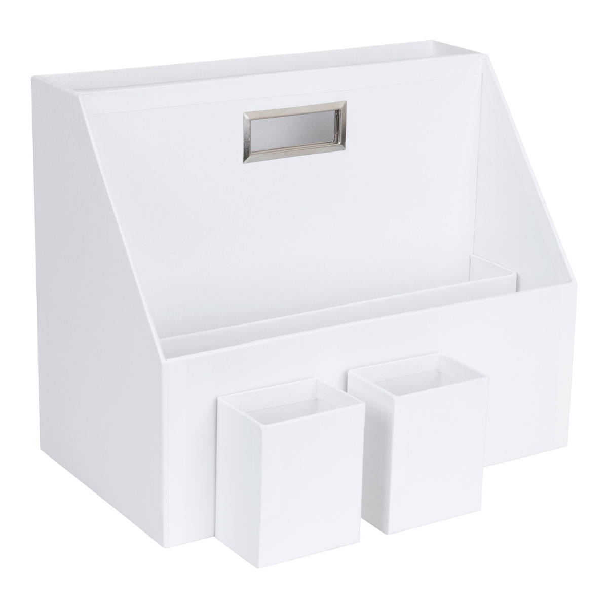 SCHREIBTISCHSET Papier, Karton Weiß  - Weiß, Basics, Karton/Papier (35/28/20cm)