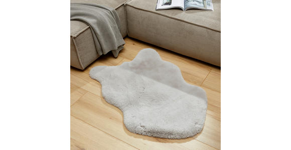 KUNSTFELL 60/90 cm Luna New - Silberfarben, Trend, Textil (60/90cm) - Novel