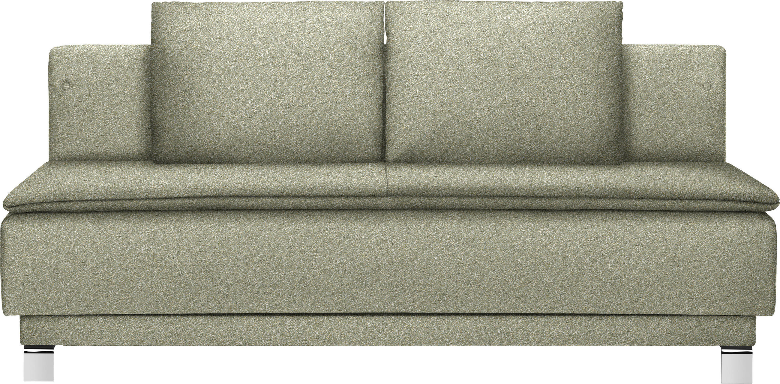 SCHLAFSOFA in Webstoff Grün  - Grün, MODERN, Textil/Metall (200/85/90cm) - Joka