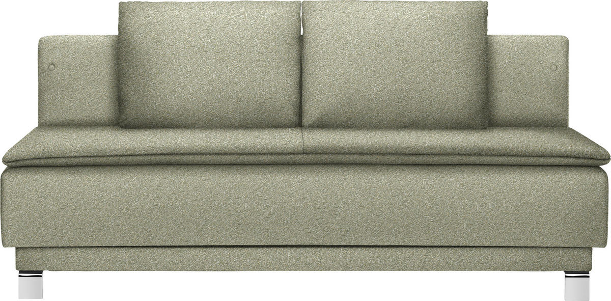 SCHLAFSOFA in Webstoff Grün  - Grün, MODERN, Textil/Metall (200/85/90cm) - Joka