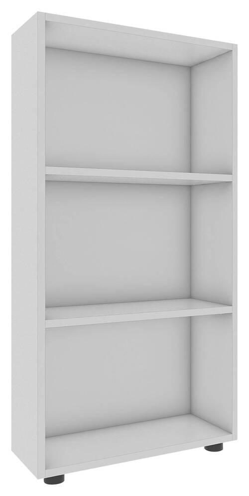 REGAL 56/108/20 cm Weiss - Weiss/Schwarz, Modern, Holzwerkstoff/Kunststoff (56/108/20cm) - MID.YOU