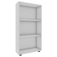 REGAL  56/108/20 cm Weiss  - Weiss/Schwarz, Modern, Holzwerkstoff/Kunststoff (56/108/20cm) - MID.YOU