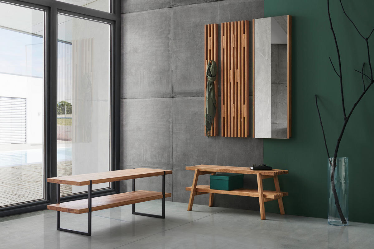 ELŐSZOBAPAD 100/45/40 cm  - tölgyfa színű, Natur, fa (100/45/40cm) - Linea Natura
