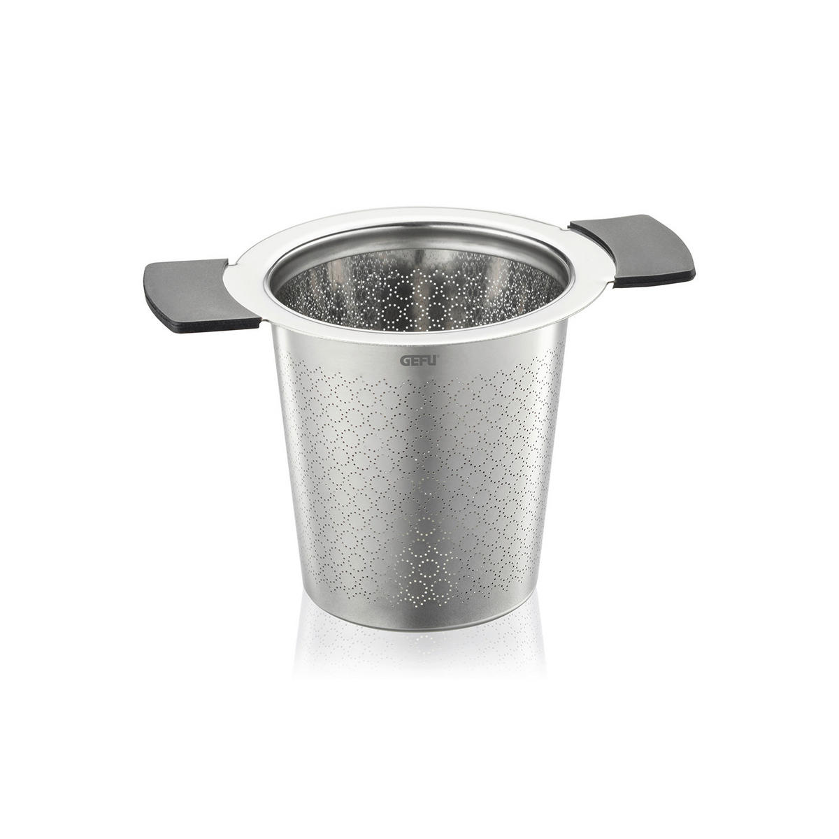 TEESIEB - Edelstahlfarben/Schwarz, Basics, Kunststoff/Metall (7,4/7,7cm) - Gefu