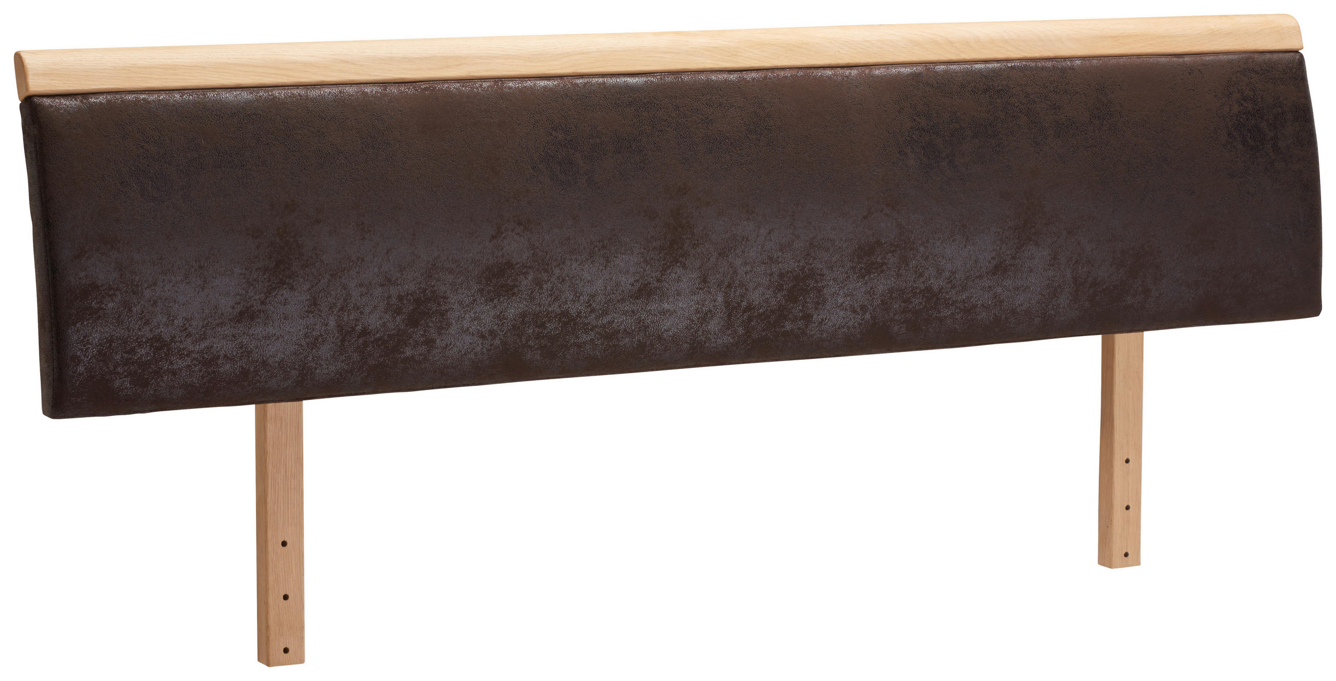 ZÁHLAVIE, 127/44/2,5 cm, divý dub - hnedá/farby duba, Natur, drevo/textil (127/44/2,5cm) - Linea Natura