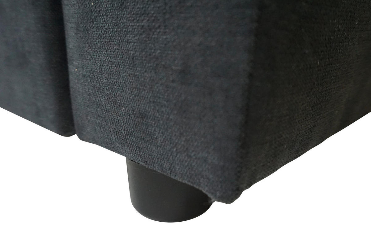 ECKSOFA TERMOLI in Jacquard Anthrazit  155/231 cm  - Anthrazit/Schwarz, Design, Kunststoff/Textil (155/231cm) - MID.YOU