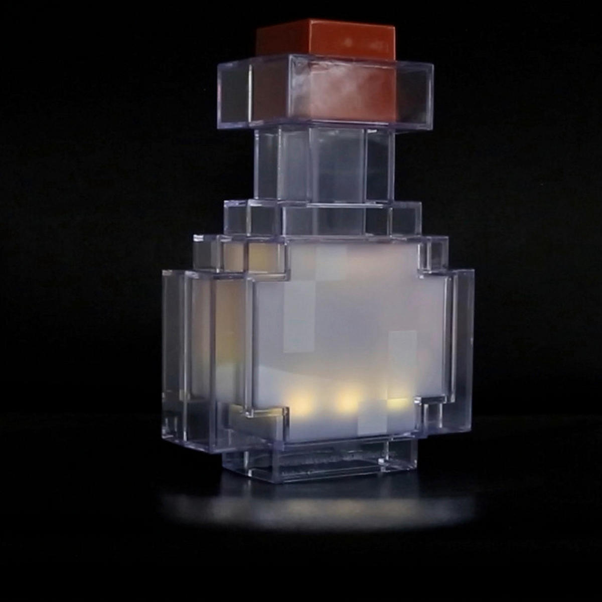 LED-DEKOLEUCHTE - Blau/Transparent, Trend, Kunststoff (18/13/6cm) - Minecraft