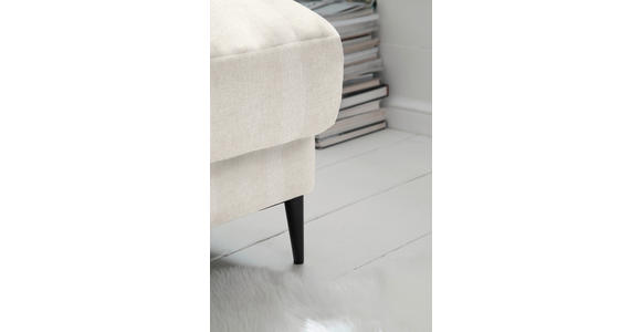 ECKSOFA in Flachgewebe Naturfarben 296/207 cm - Schwarz/Naturfarben, Design, Textil/Metall (296/207cm) - Dieter Knoll