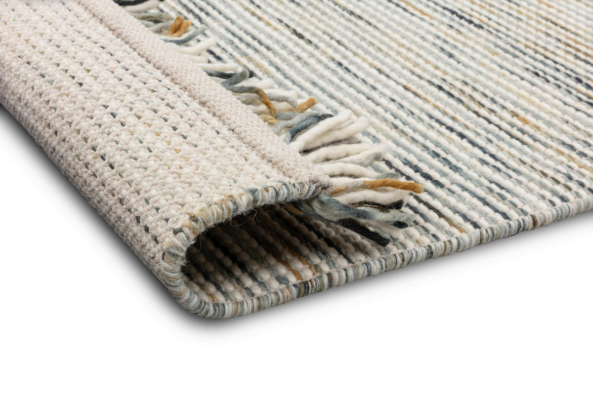 HANDWEBTEPPICH 200/300 cm Arina Blau rechteckig  - Blau, Basics, Textil (200/300cm) - Schöner Wohnen