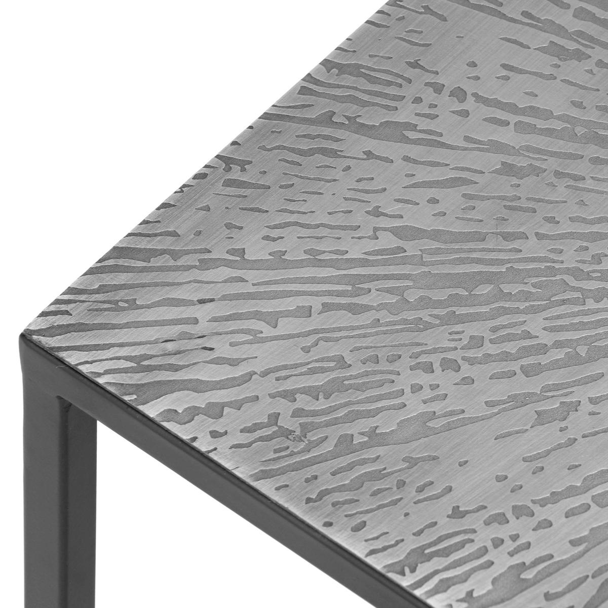 SADA STOLKŮ, černá, barvy stříbra - černá/barvy stříbra, Moderní, kov (35-40/35-40/35-40cm)