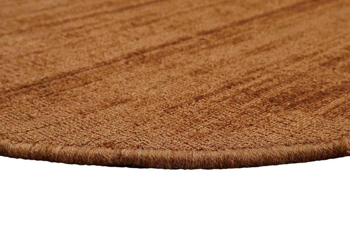 HANDWEBTEPPICH 200 cm Gil Rotbraun rund  - Rotbraun, KONVENTIONELL, Textil (200cm) - Esprit
