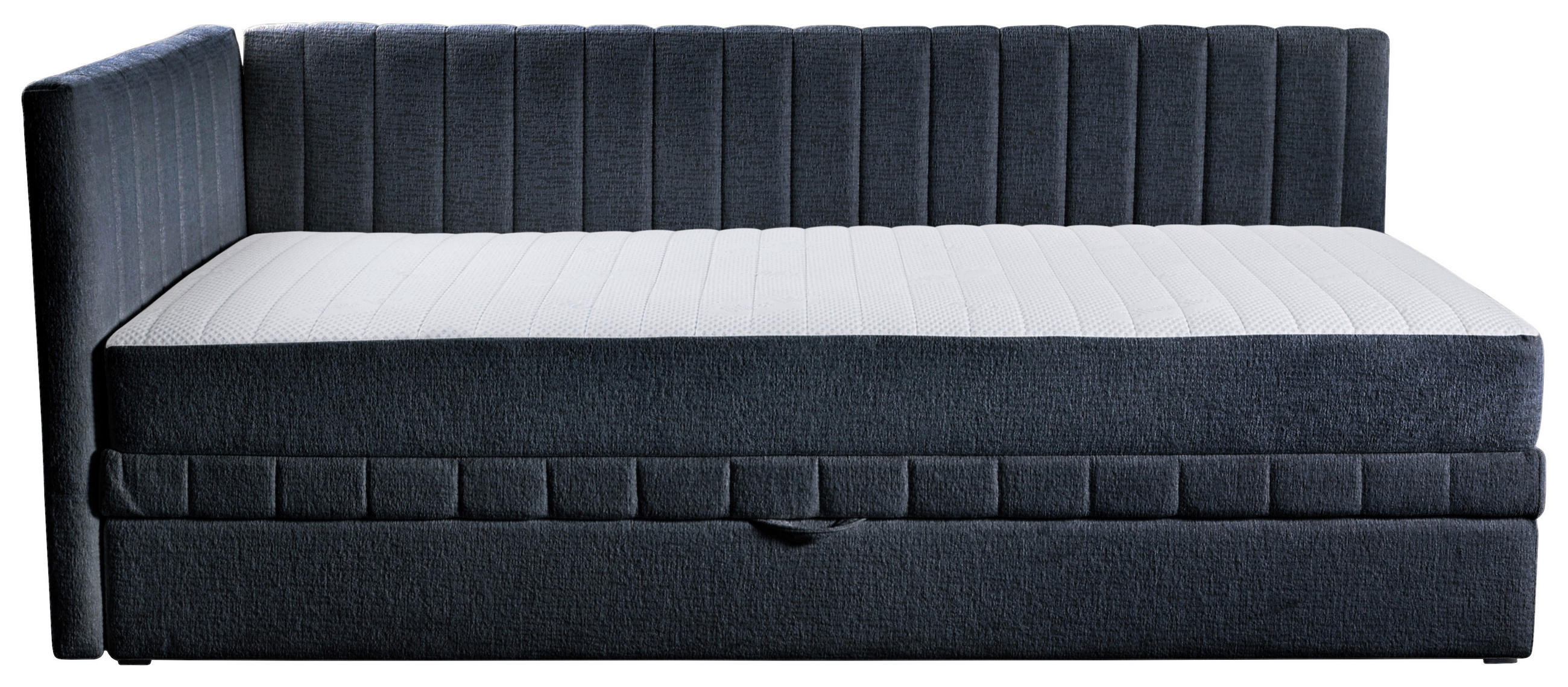 SCHLAFSOFA in Struktur Schwarz  - Schwarz, Design, Holz/Holzwerkstoff (212/83/99cm) - MID.YOU