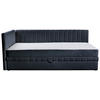 SCHLAFSOFA in Struktur Schwarz  - Schwarz, Design, Holz/Holzwerkstoff (212/83/99cm) - MID.YOU