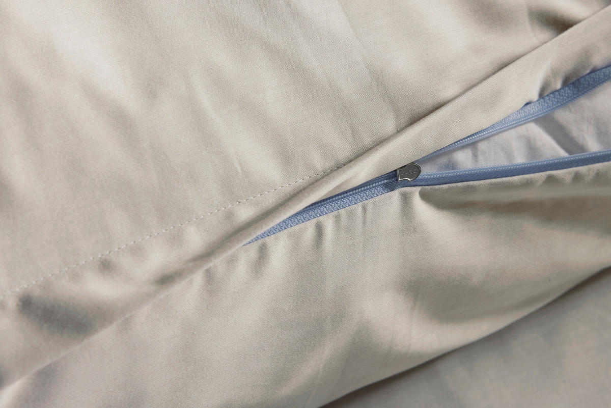 BETTWÄSCHE Makosatin 155/220 cm  - Creme, Basics, Textil (155/220cm) - Bugatti