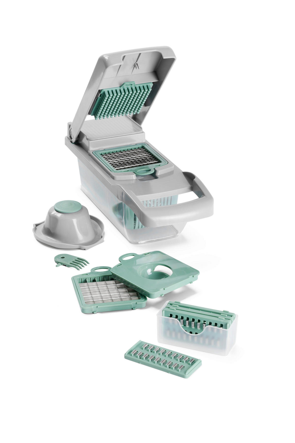KUCHYŇSKÝ KRÁJEČ - šedá/zelená, Basics, kov/plast - Homeware Profession.