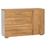 SIDEBOARD 125/80/42 cm  - Eichefarben/Silberfarben, KONVENTIONELL, Holz/Holzwerkstoff (125/80/42cm) - Cantus
