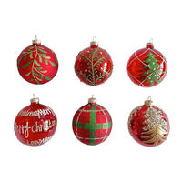 Glob Xmassale - argintiu/alb, Lifestyle, plastic/sticlă (6cm) - X-Mas